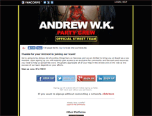 Tablet Screenshot of andrewwk.fancorps.com